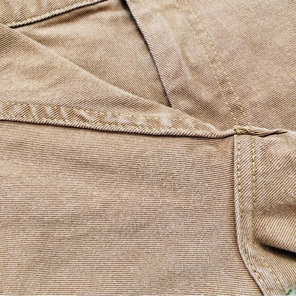 Zara Camel Tan Mom Fit Ankle Crop High Rise New Generation Jeans Women’s Size 34 - Picture 7 of 14